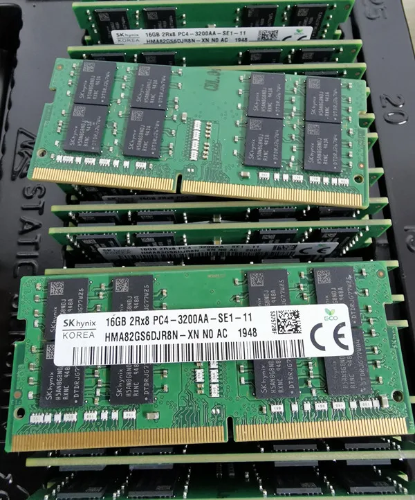 

SK hynix DDR4 Laptop Memoria Rams 16GB 3200MHz sodimm DDR4 16GB 2Rx8 PC4-3200AA-SE1-11 260pin