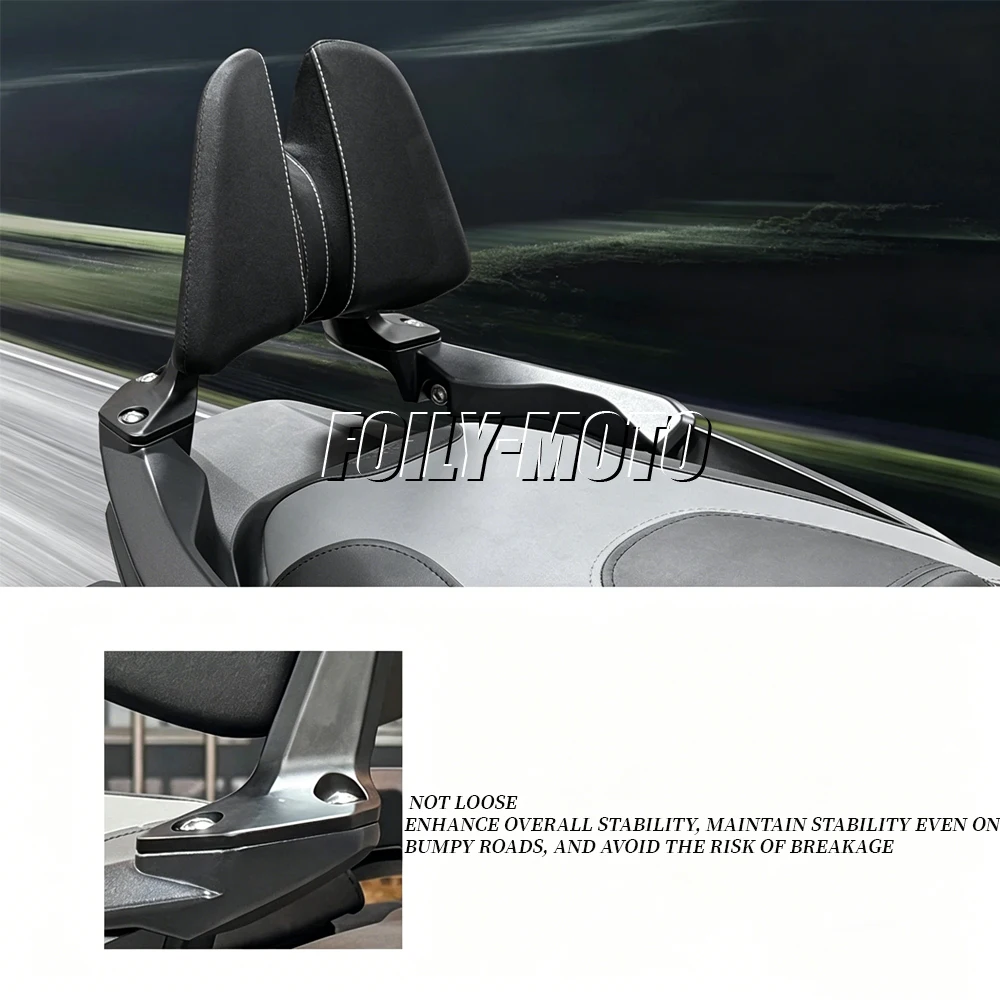 Фото Задняя спинка для мотоциклов Honda ADV350 NSS350 X-ADV Forza 350, пассажирская, из губчатого материала с микрофиброй, 2023-2025 гг. №4