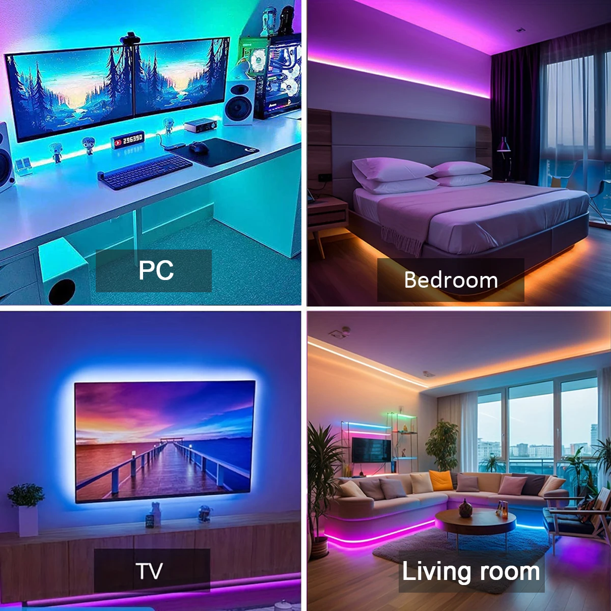 Светодиодная лента RGB с дистанционным управлением