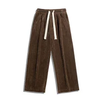 2022 Youth Handsome Autumn Winter Chenille Men'S Pants Relaxed Casual Versatile Fashion Student Trend Straight Leg Trousers