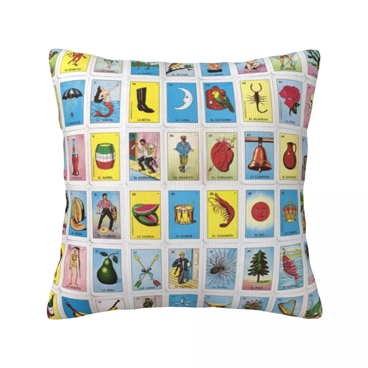 

Mexican Loteria Throw Pillow Cover Decorative Pillow Covers Home Pillows Shells Cushion Cover Zippered Pillowcase