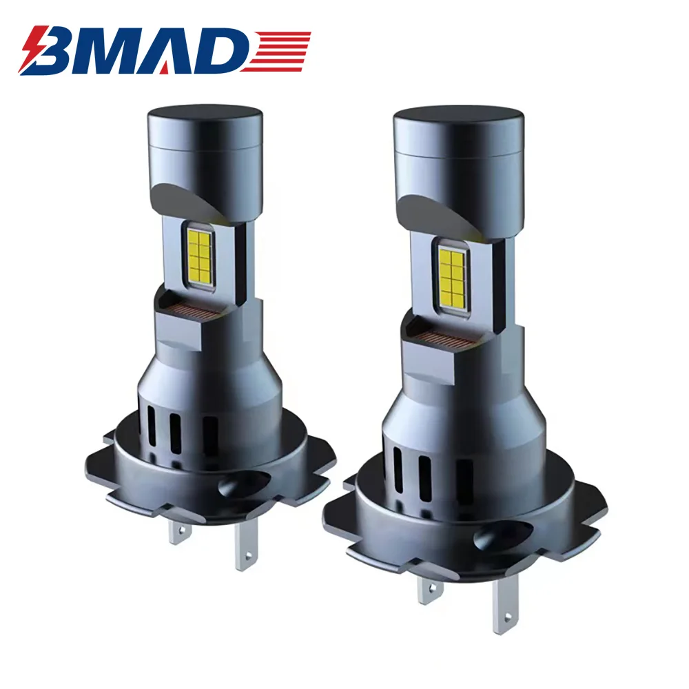 

BMAD 2Pcs Turbo H7 светодиодные лампы CANBUS вентилятор 20000Lm 70W мини головной светильник 3570 CSP беспроводной автомобиль светодиодные лампы H7 фары 6000K бел...