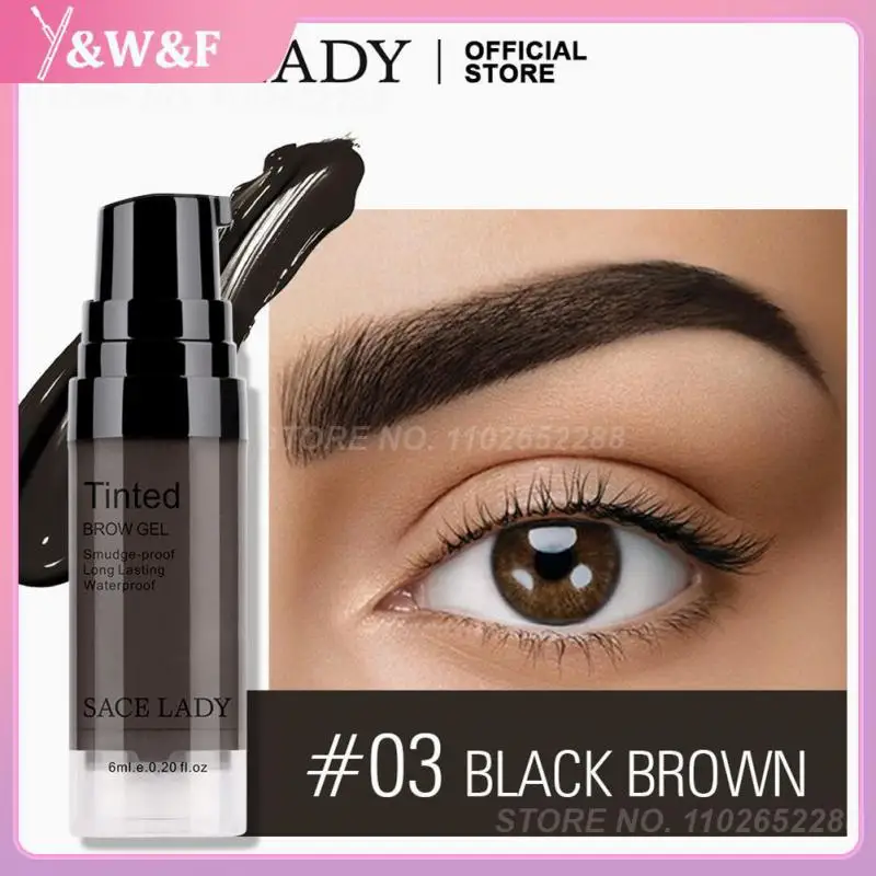 

Eyebrow Wax Pomade Waterproof Eye Brow Tint Cream 6ml Lasting Colored Eyebrow Tint Black Brown Eyebrow Gel Eyebrow Enhancer