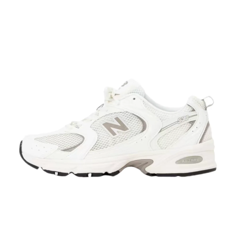 Фото Кроссовки New Balance NB530 унисекс для города и бега – бело-серые, с комфортной амортизацией и прочной подошвой U530CSB №1