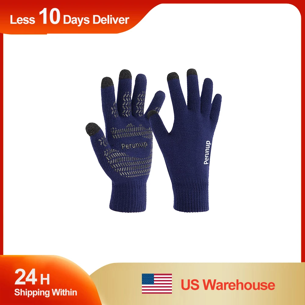 

Winter Gloves for Men Women Upgraded Touch Screen Anti-Slip Elastic Cuff Thermal Soft Knit Lining Glove