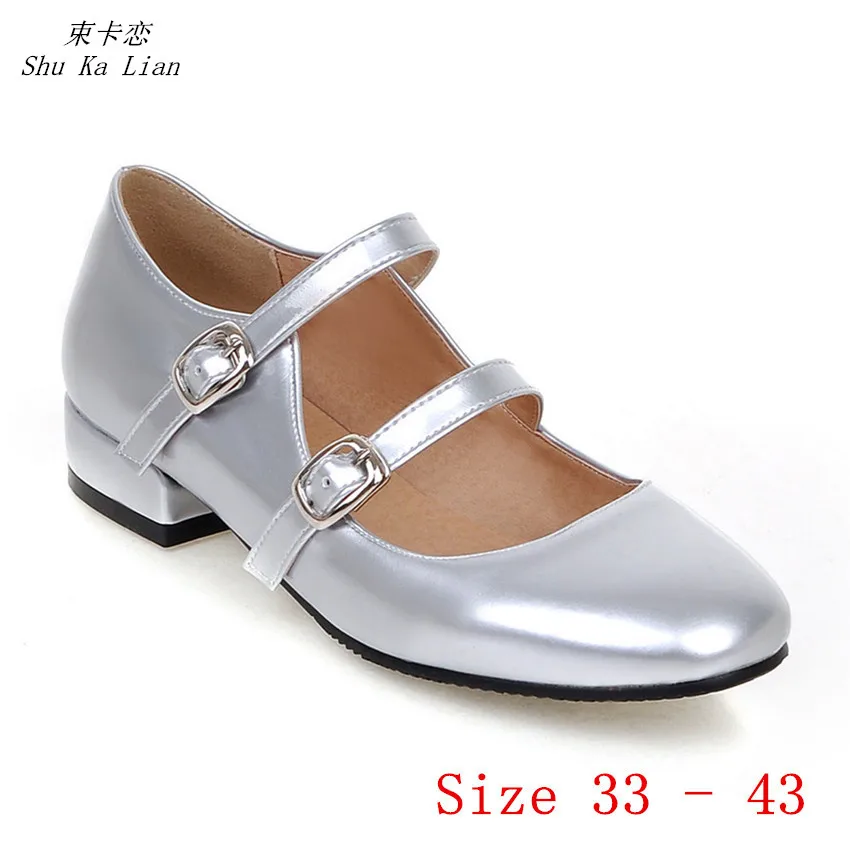 

Pumps Mary Janes Women Oxfords Career Shoes Low Med Heels Woman Low Med Heel Shoes Small Plus Size 33 - 40 41 42 43