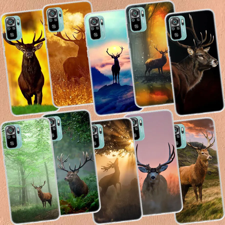 Deer Hunting Camo Phone Case For Xiaomi Redmi Note 11 10 Pro Max 9 8 7 11T 11S 11E 10S 9T 8T 9S 4G 5G 6 5 4 4X Capa Coque