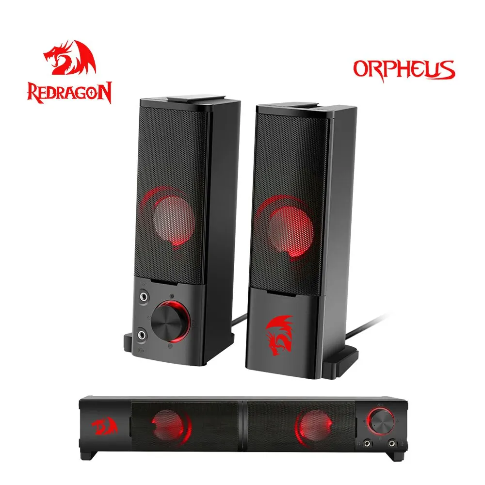 REDRAGON Orpheus GS550 Aux 3,5 мм стерео объемная музыка смарт-колонки Колонка звуковая панель компьютера ПК Домашний ноутбук ТВ громкоговорители