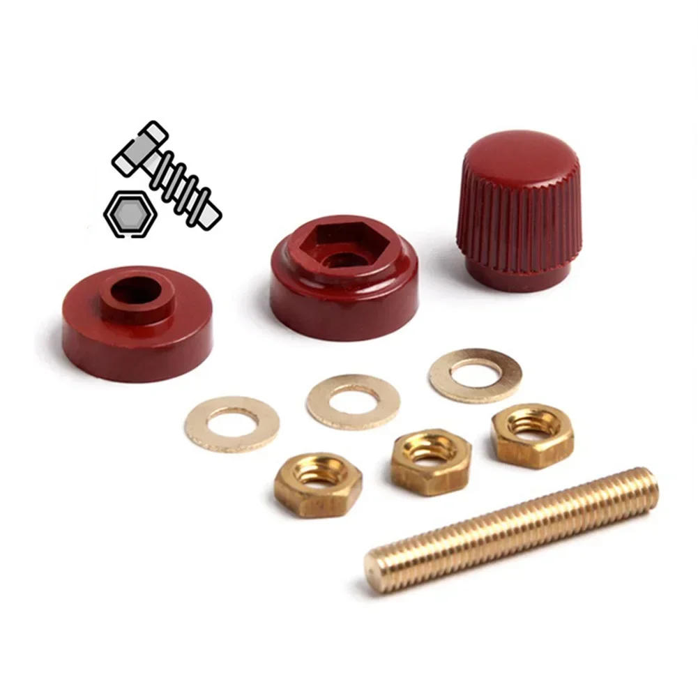 2 шт. сильноточная переплетная стойка M6 удлиненная резьба тип 333 латунная для