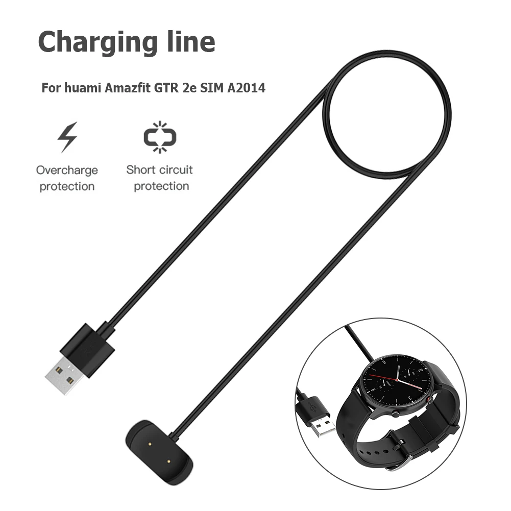 

Док-станция с USB-кабелем для быстрой зарядки для Huami Amazfit GTR 2e / Amazfit T-Rex pro A2011 / Amazfit GTR 2e SIM A2014 зарядное устройство Crad