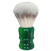dscosmetic 24mm 26mm soft synthetic hair knots green resin handle mens shaving brush
