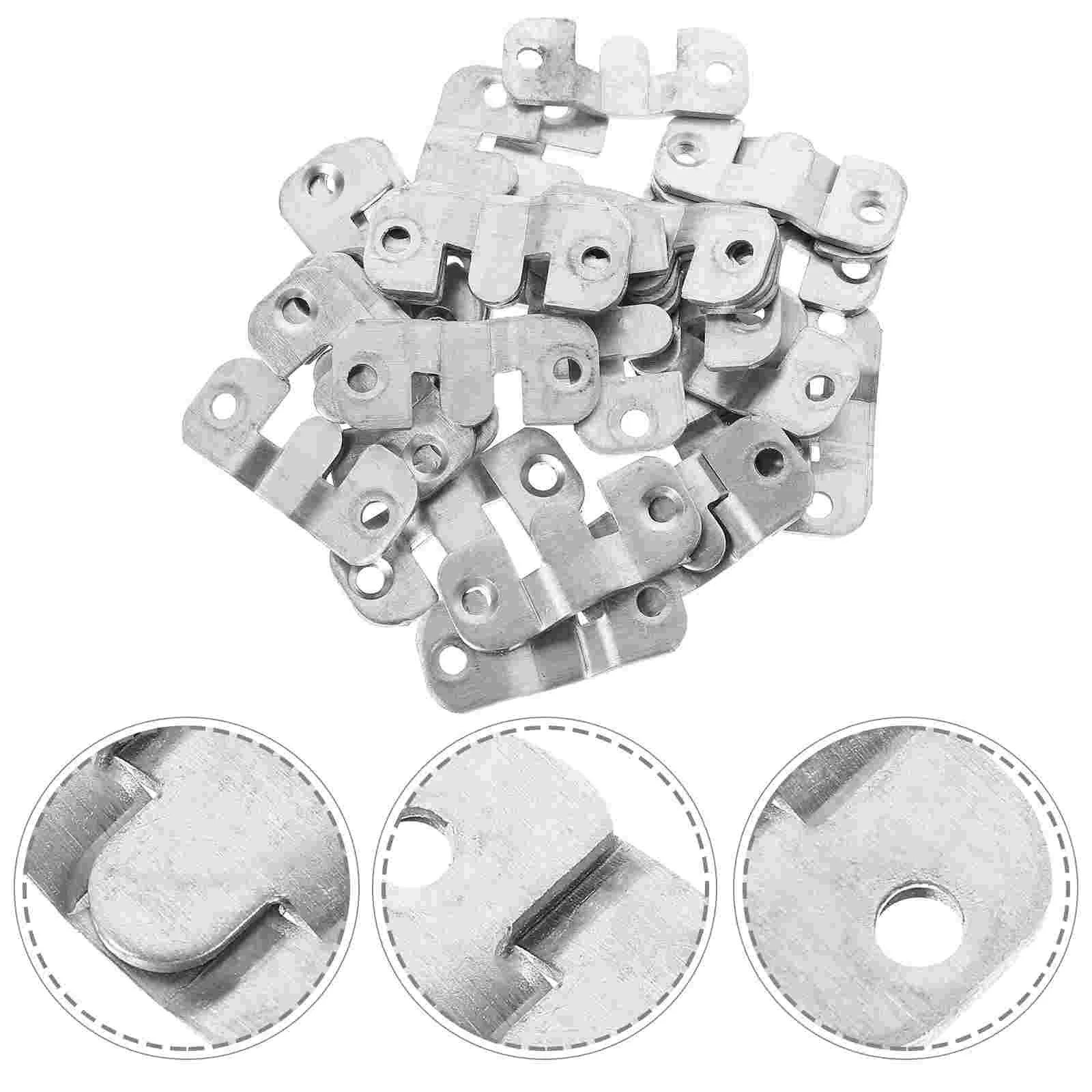 

15 Pairs Hanging Headboards Shelf Hangers Interlocking Hooks Picture Hangers Frame Hanger