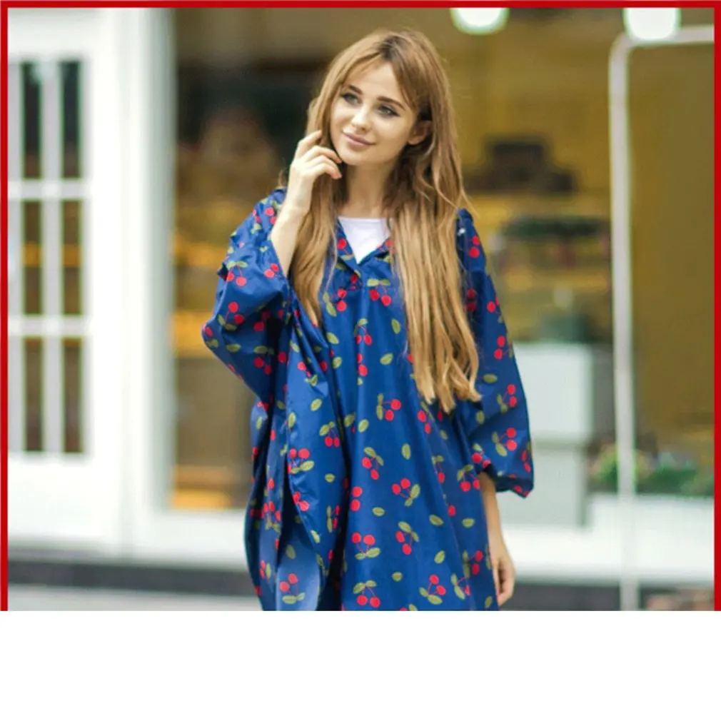 

Утолщенный дорожный Повседневный дождевик с вишней синий m ежедневные принадлежности товары для здоровья и красоты Товары для личной гигие...