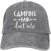 unisex camping hair don t care 1 vintage jeans baseball cap classic cotton dad hat adjustable plain cap