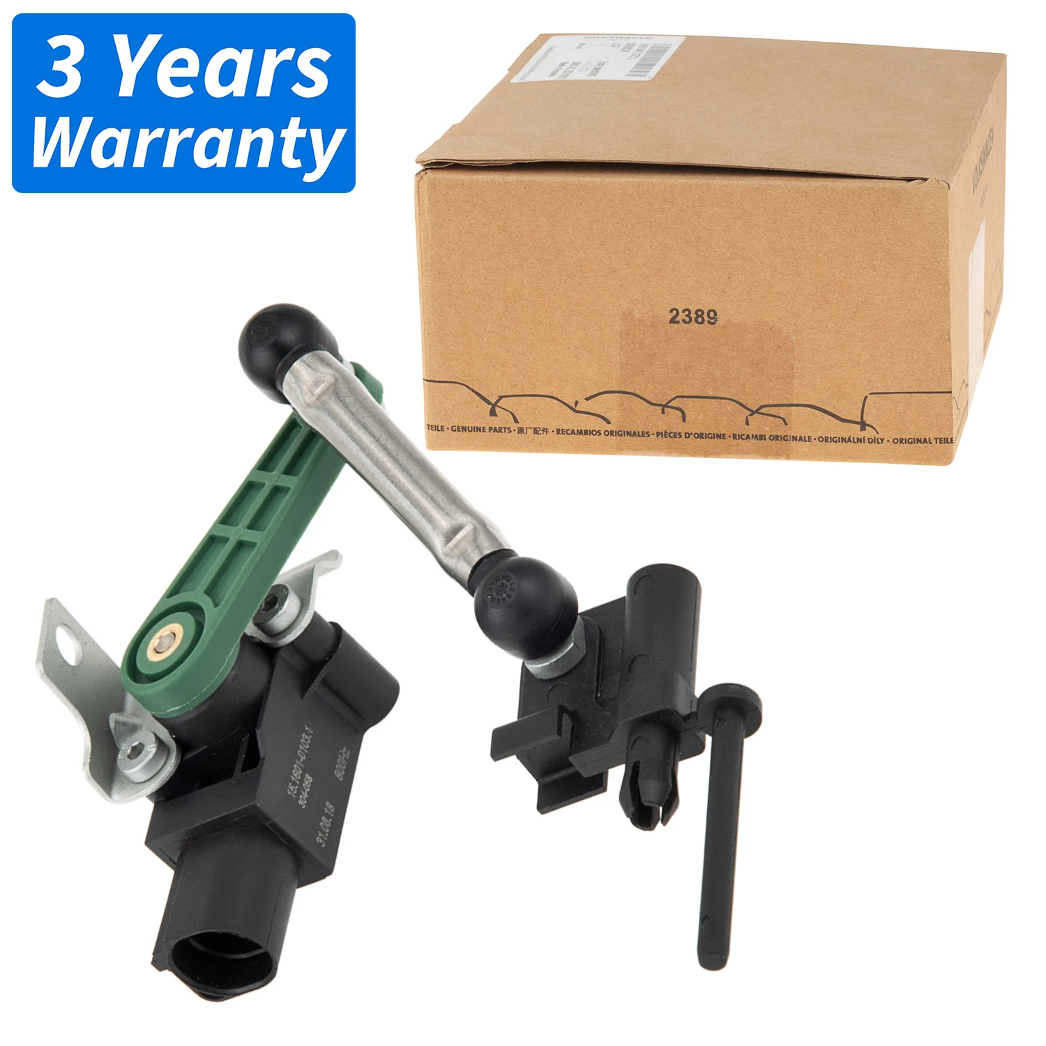 

Оригинальный OEM датчик уровня правой фары передней оси 7P0616214 для VW Touareg (7P5,7P6) V6/V8 2010-2018