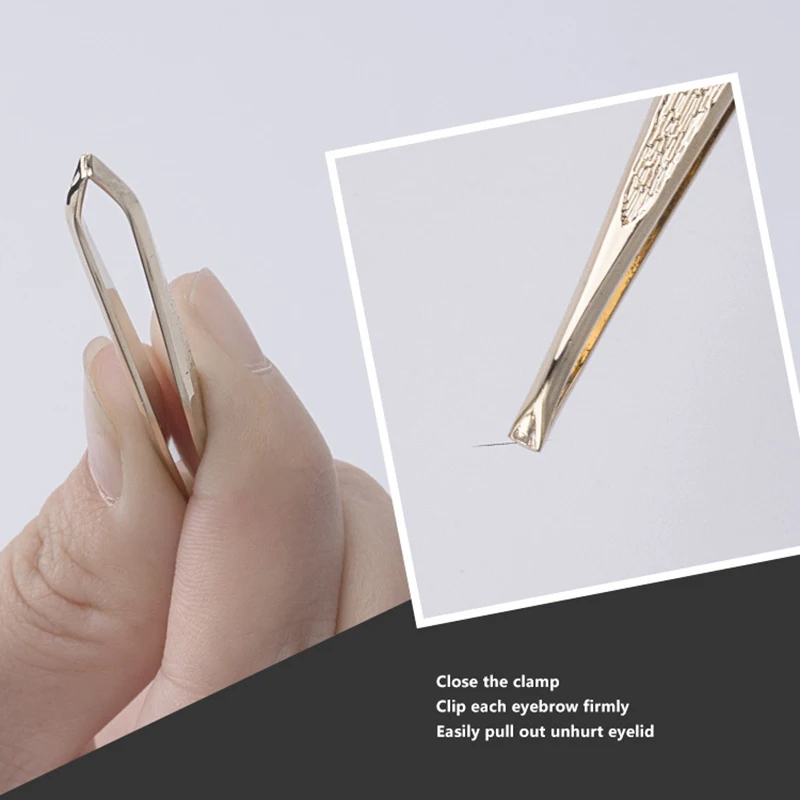 

Stainless Steel Tweezers Eyebrow Pliers Eyebrow Flat /oblique Mouth Eyebrow Clip Plucking Eyelash Curler Beauty Makeup Tools