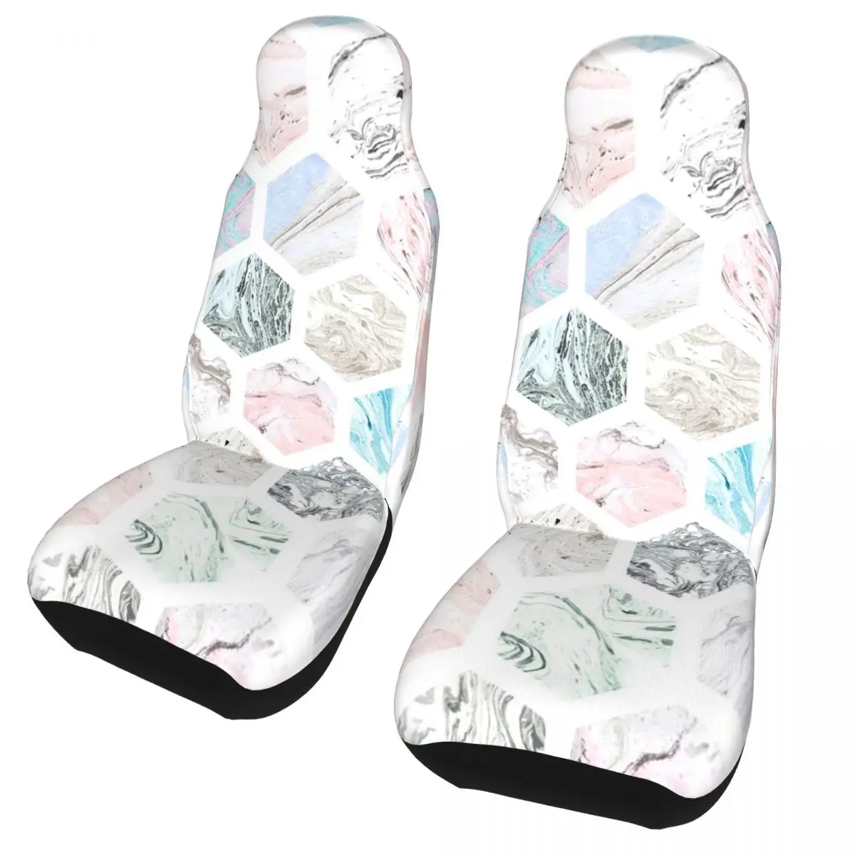 

Marble Universal Car Seat Cover Off-Road Suitable For All Kinds Models Colorful Pretty Geometric Seat Covers Car Accessories
