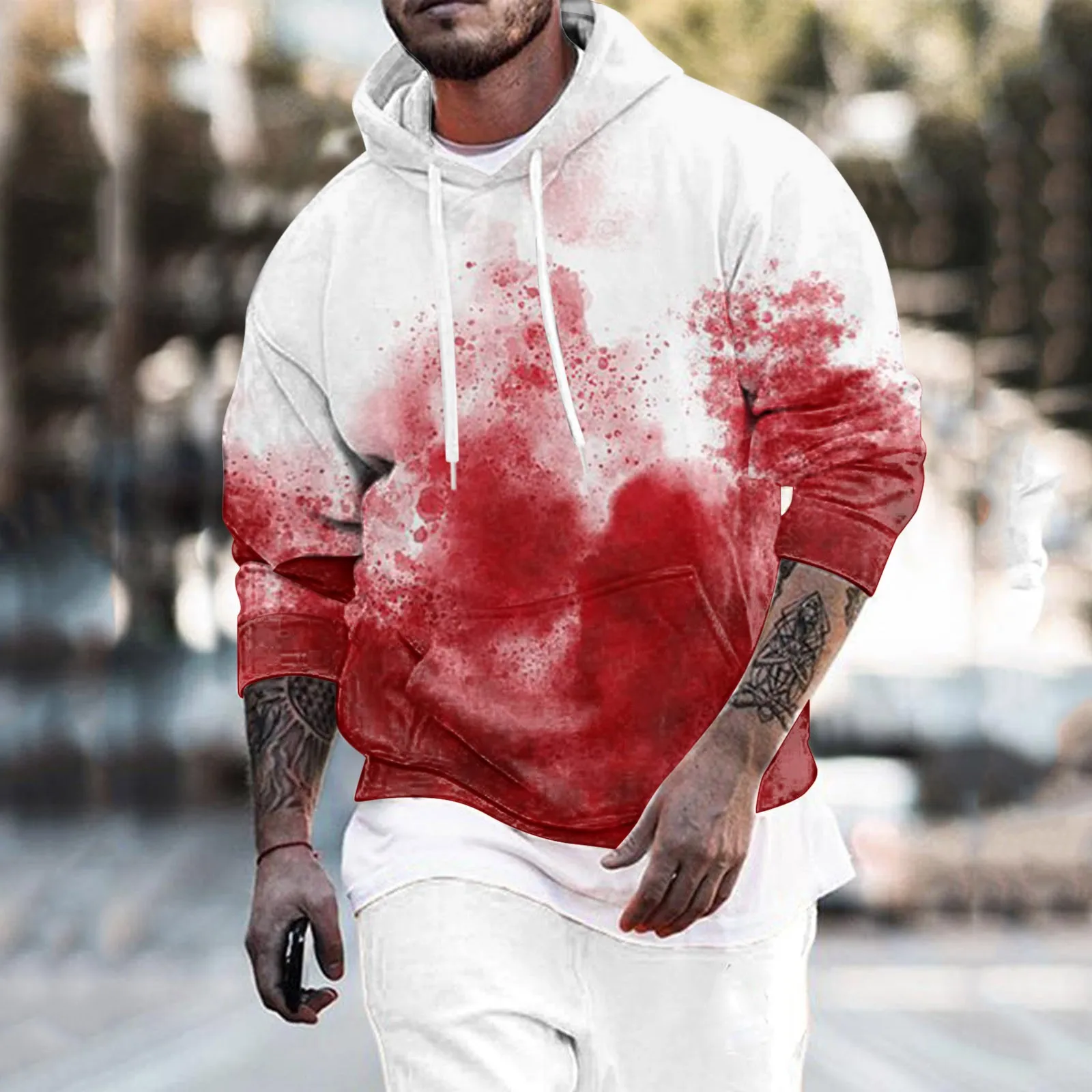 

Dripping Blood Skull ​3d Hoodie All Over Print Hooded Men Sweatshirt Unisex Streetwear Pullover Casual Tracksuits Style Jumper