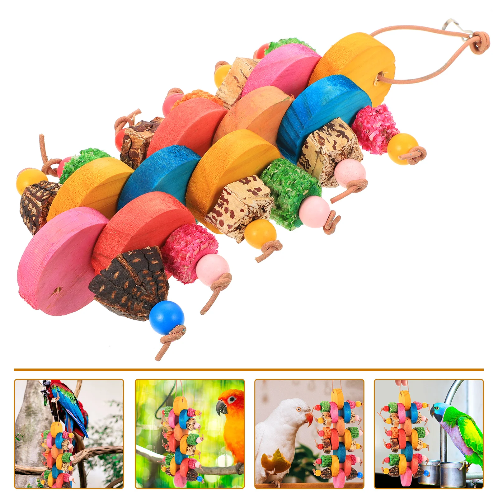 

Parakeet Bird Cockatiel Parrot Suspending Chewing Interesting Lovely Cage Supplies Hanging Funny Wear Resistant