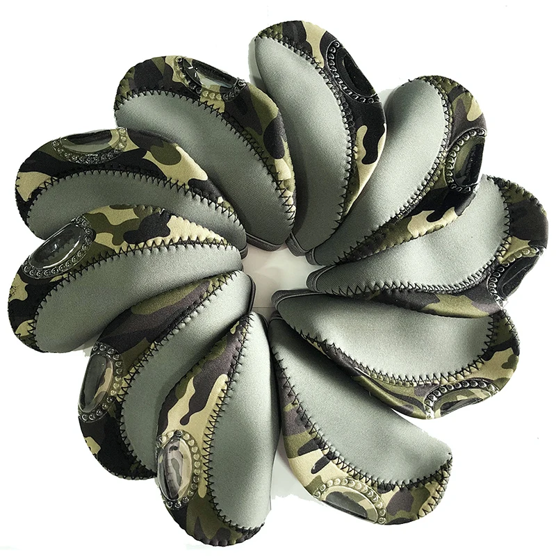 

10Pcs/Pack Golf Iron Covers Set Golf Club Head Cover Protective Headcover