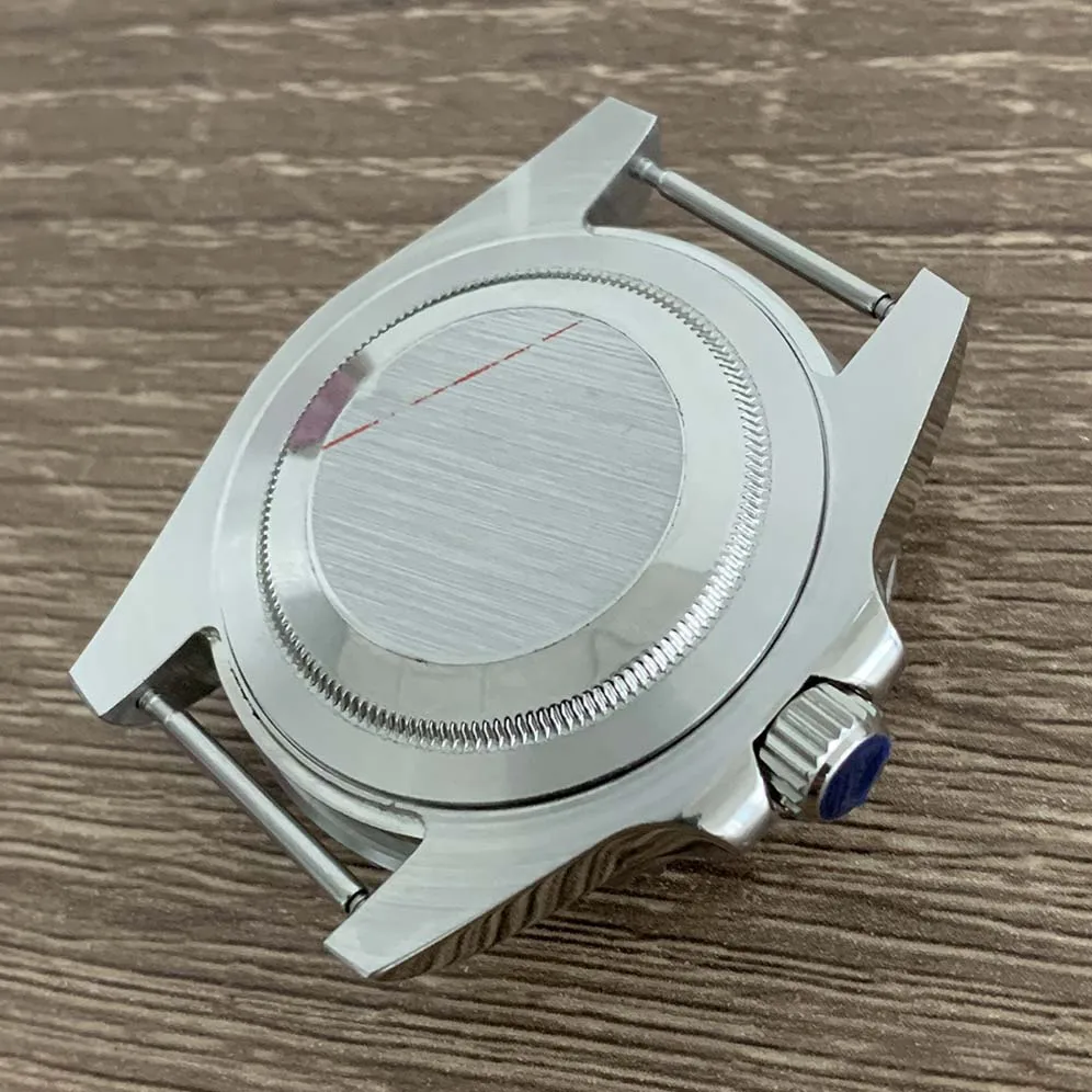 40mm Watch Case Fine Stainless Steel Case  Crystal Ring Sapphire Glass Fit  NH35 NH36 4R 7S Movement Modification Watch Case