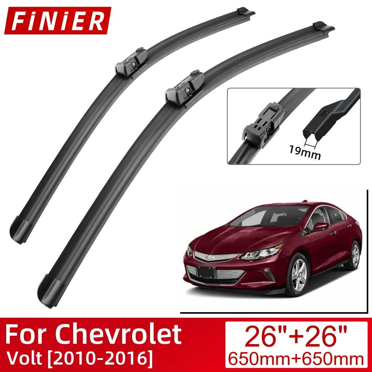 

For Chevrolet Volt 2010-2016 Car Accessories Front Windscreen Wiper Blade Brushes Wipers 2016 2015 2014 2013 2012