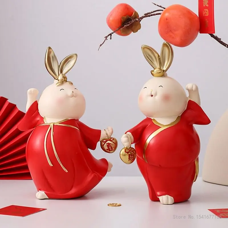 

Креативная скульптура кролика, украшение из смолы для дома, гостиной, спальни, свадебный подарок для пар, скульптура кролика, декор для стола