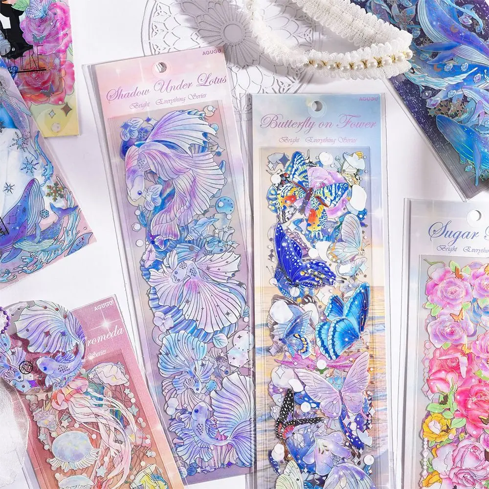 

3 шт. винтажные ботанические Цветы бабочки бронзирующие наклейки для домашних животных дневник «сделай сам» декор журнал «сделай сам» Скра...