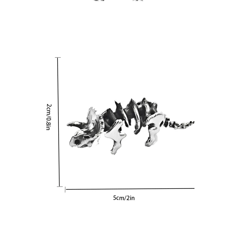 Ретро-ожерелье с простым дизайном и подвеской в виде черепа из цинкового сплава