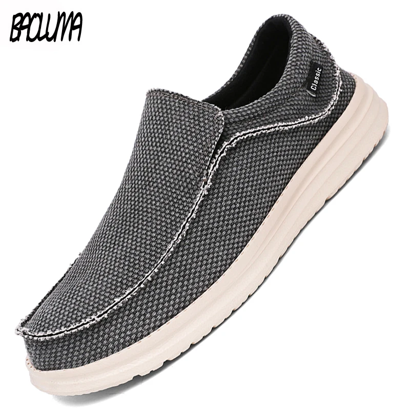 

Brand Summer Men Canvas Shoes Sneakers Outdoor New Men Loafers Shoes Men Sneakers Vulcanize Flat Breathable Men's Walking Shoes
