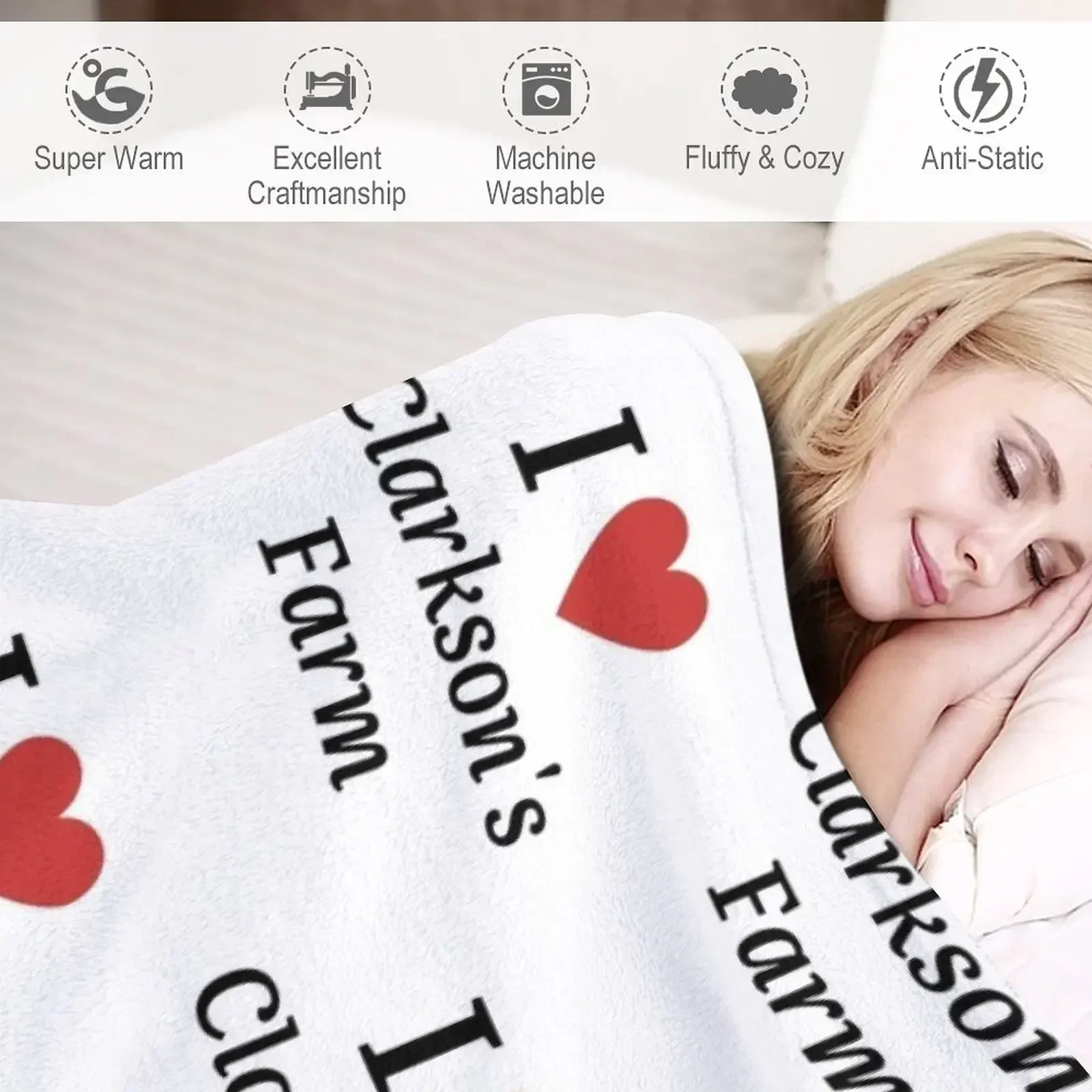 Декоративное одеяло I Love Clarkson_s Farm роскошные рождественские подарки детские