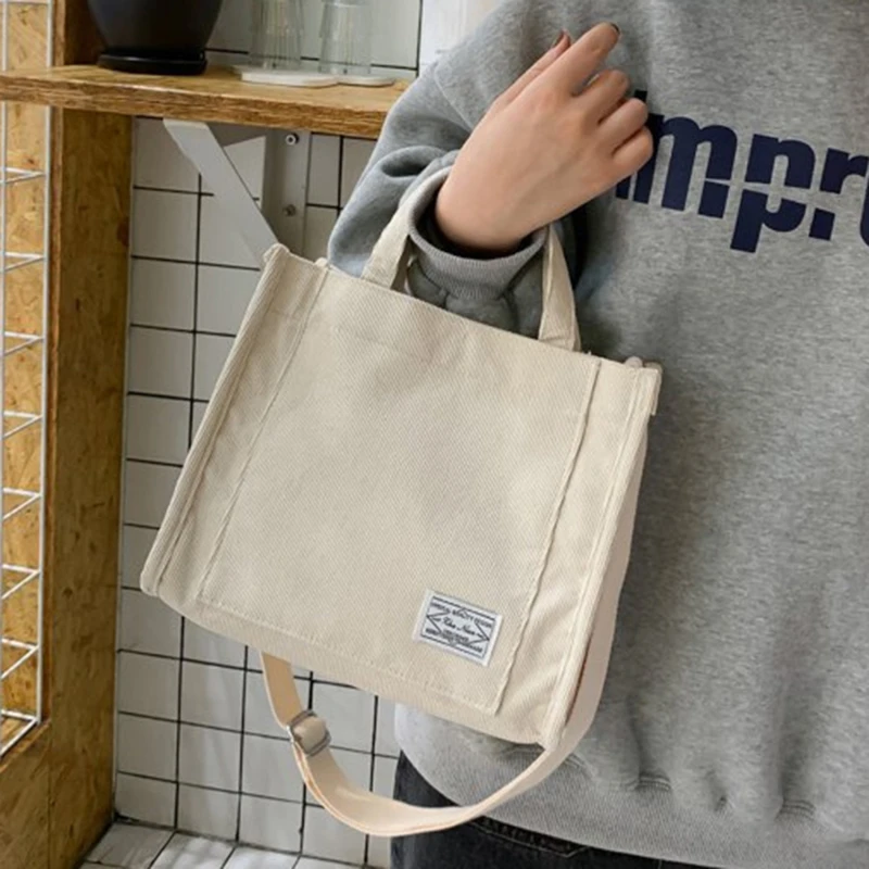 

Corduroy Ladies Handbags 2022 New Trend Single Shoulder Bag Solid Color Buckle Messenger Bag Small Square Bag