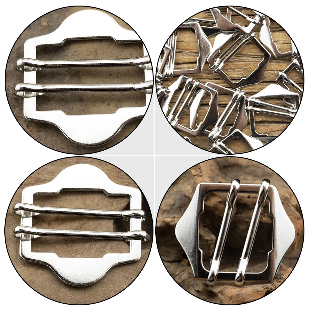 

10Pcs Suit Vest Buckles Decorative Clothes Buttons Adjustable Geometry Buckles