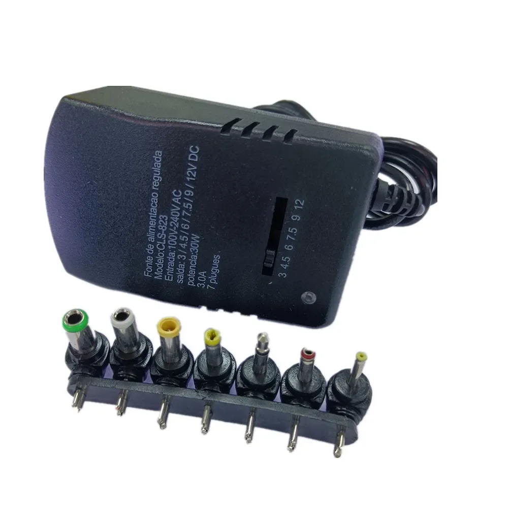 Универсальный адаптер питания Multi 3 В 6 9 12 Адаптер Кабель преобразователя вольт 7