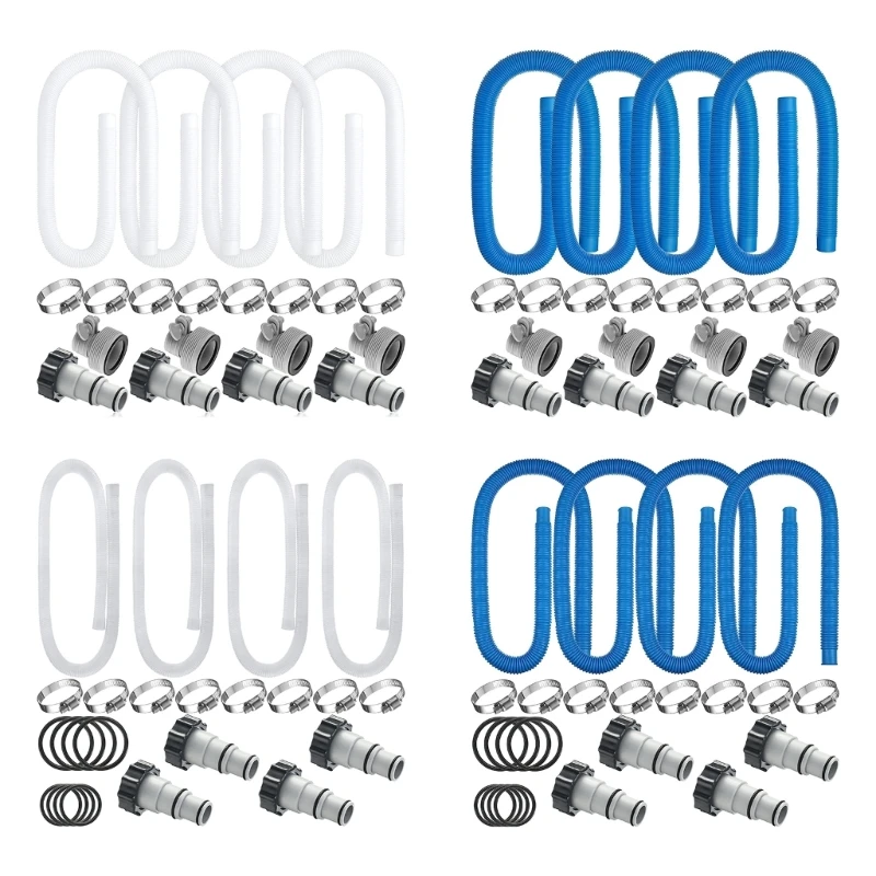 

D0AD Белый сменный шланг для бассейна Универсальный и долговечный Подходит для всех фильтров