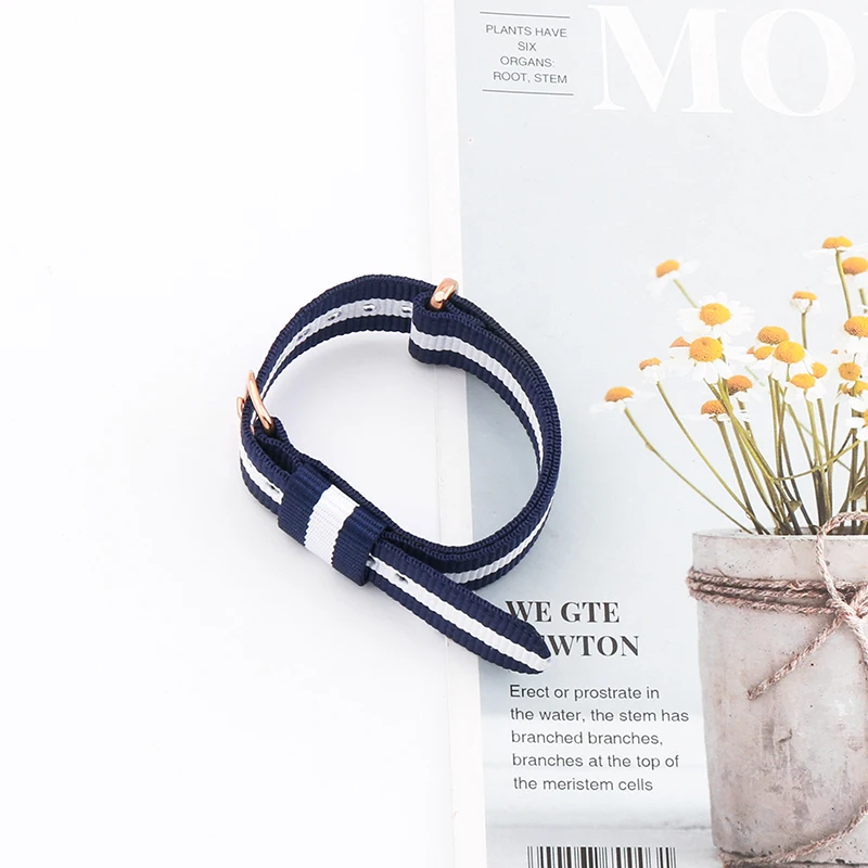 Men's Nylon watch strap 10mm12mm14mm16mm17mm18mm19mm20mm22mm watch accessories sports waterproof watch band women's chain buckle