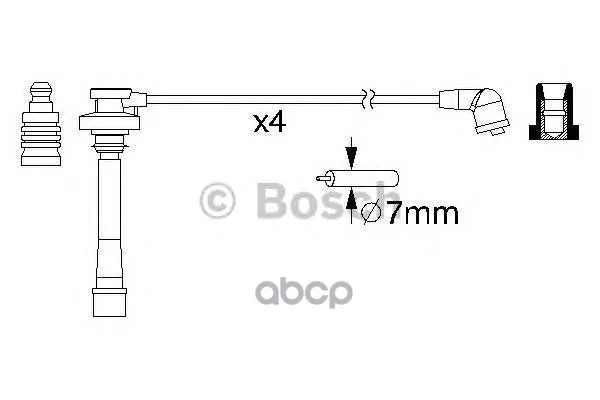 0 986 357 147_к-кт проводов!\ Mitsubishi Galant 1.8/2.0 4G93 92-96 Bosch арт. 0986357147 | Автомобили и мотоциклы