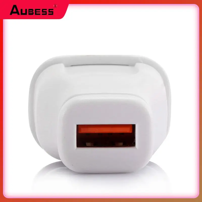

Universal Mobile Phone Charger EU/US Plug 1A One Port USB Integrated Head Direct Charge Travel Smartphone Charger