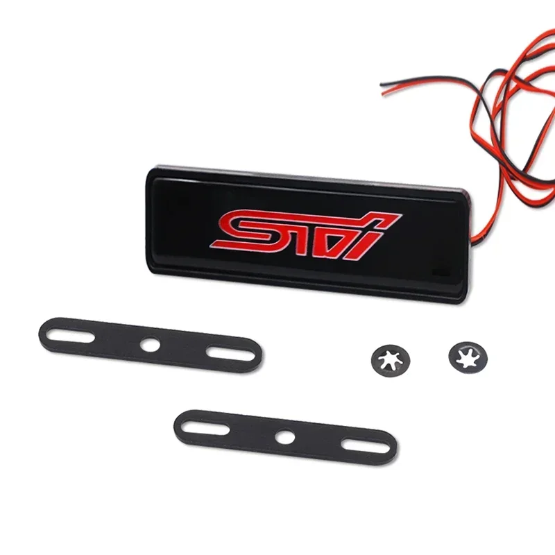 Автомобильная передняя решетка, эмблема, значок, светодиодный светильник для Subaru WRX Forester XV Outback Impreza STI Legacy BRZ Tribeca