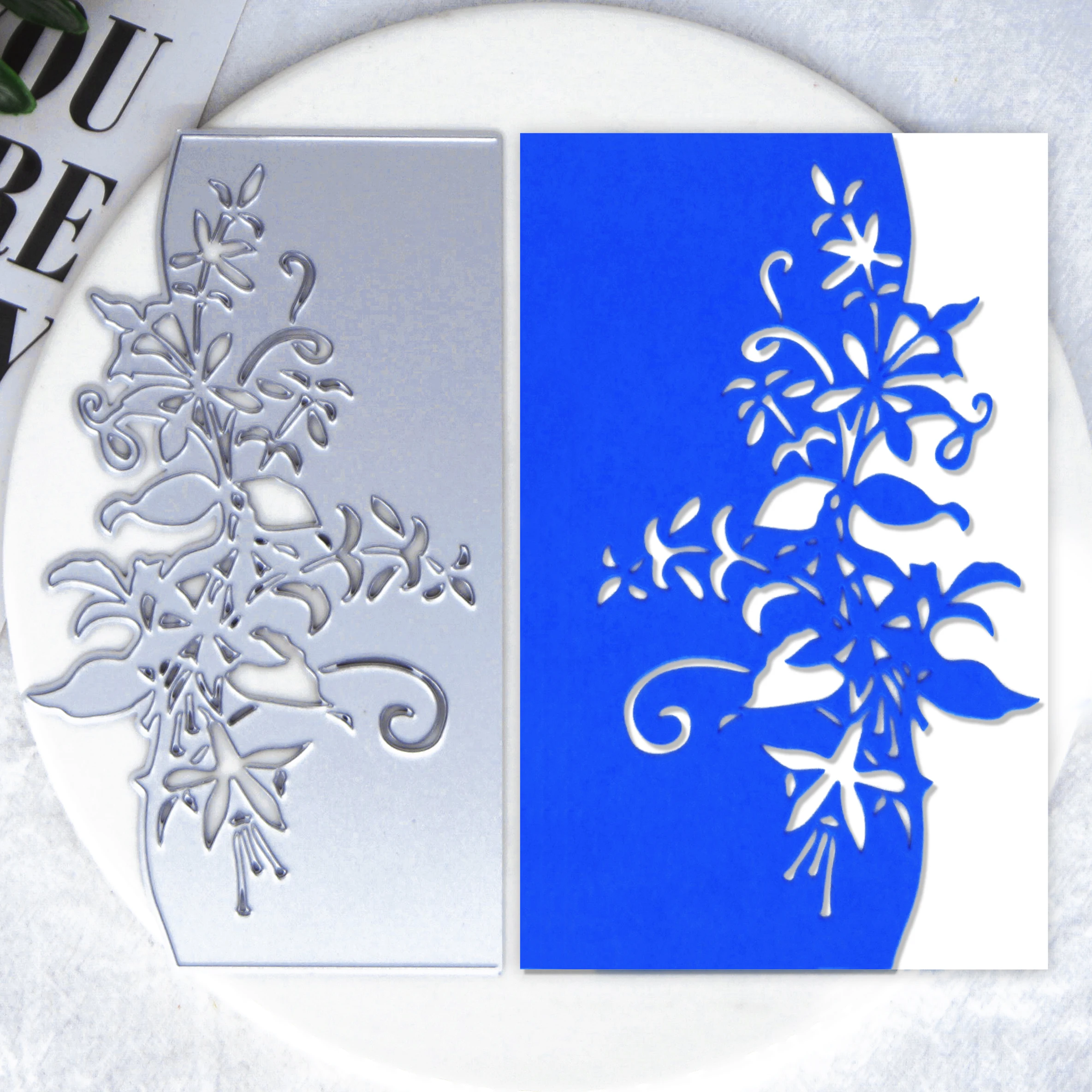 

Цветочная рамка, кромка, металлические Вырубные штампы, трафареты, вырезанные для рукоделия, скрапбукинг, зеркальная бумага, поздравительн...