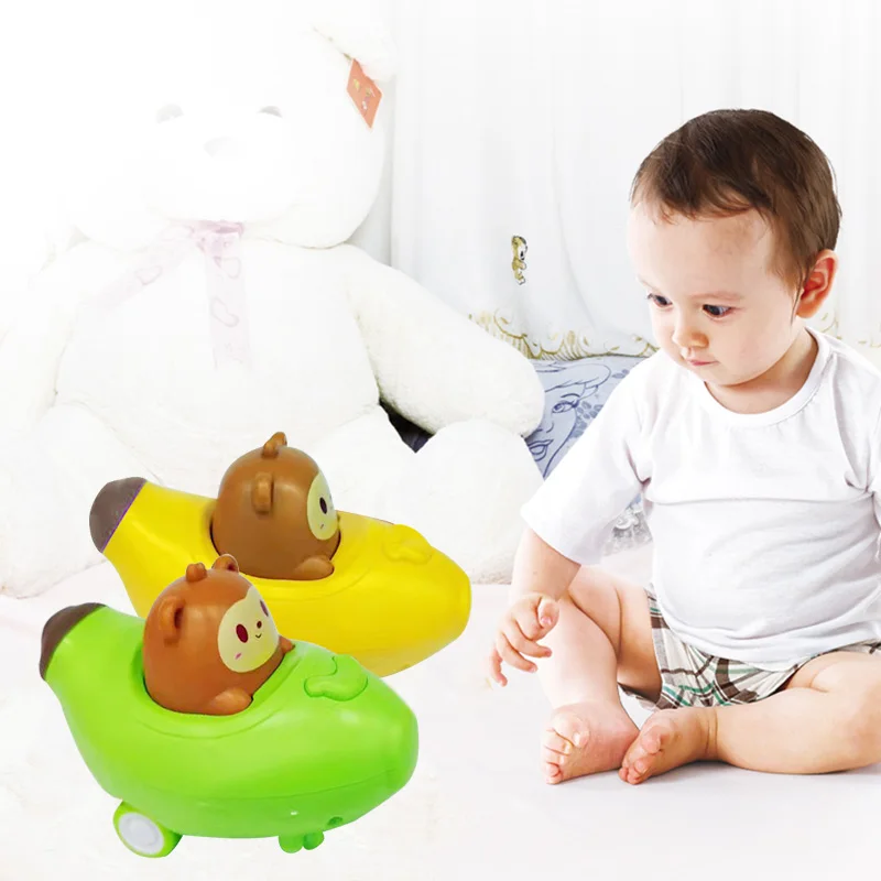 Детские милые игрушечные машинки с изображением моркови банана конфет музыкой