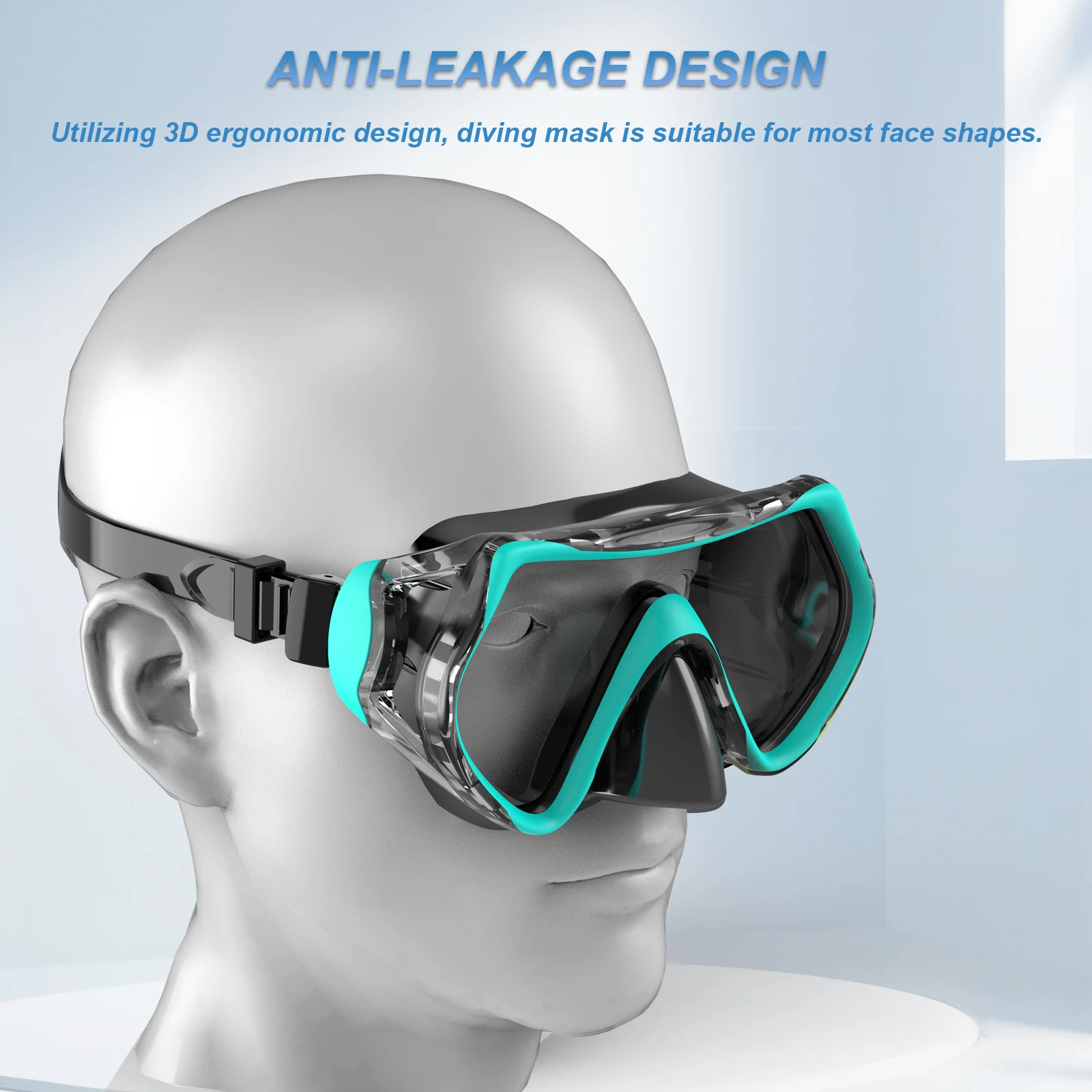 Маска для дайвинга подростков набор сухой трубки HD противотуманное закаленное
