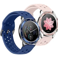 silicone strap for samsung galaxy watch 34 gear s3 huawei watch 3 pro gt sports smart watch breathable bracelet for amazfit gtr