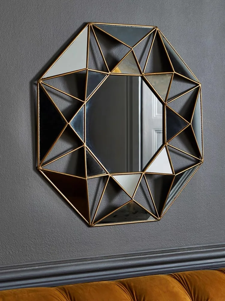 

Creative Metal Decorated Mirror Bathroom Hallway Restaurant Living Room Mirror