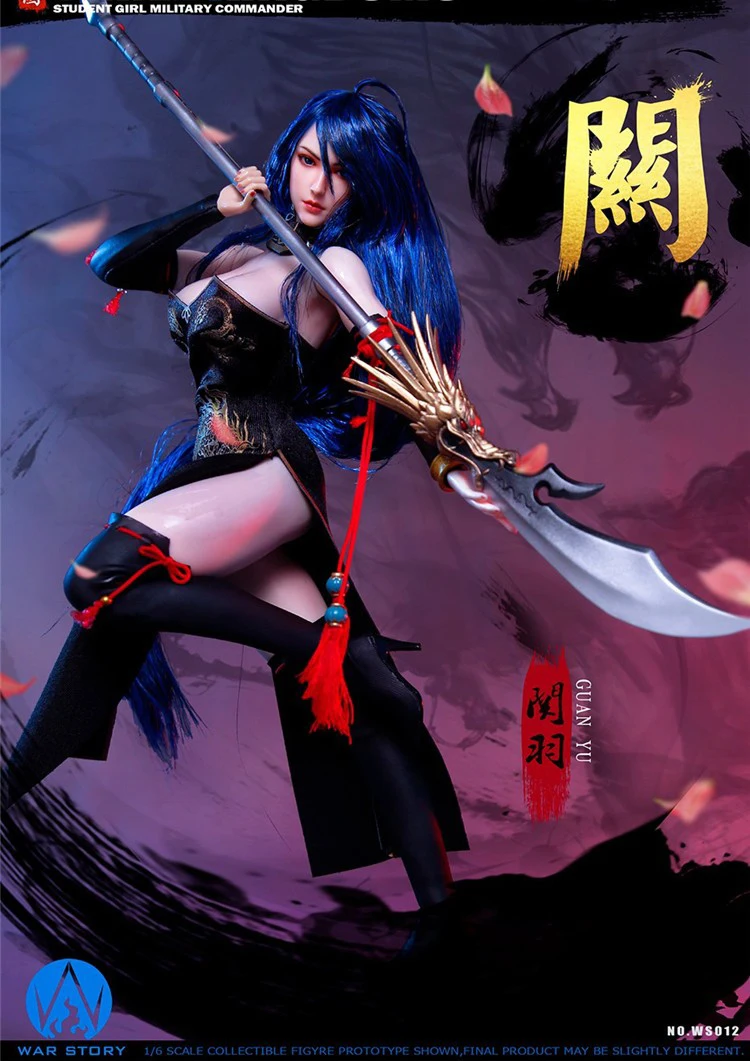

WAR STORY WS012 1/6 Female Soldier Three Kingdoms Girl General - Guan Yu Full Set 12'' Action Figure Model In Stock