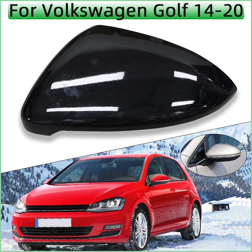 

Exterior Rearview Mirror Cover Shell For Volkswagen VW Golf MK7 7.5 2014 2015 2016 2017 2018 2019 2020 Mirror Cap Lid Housing