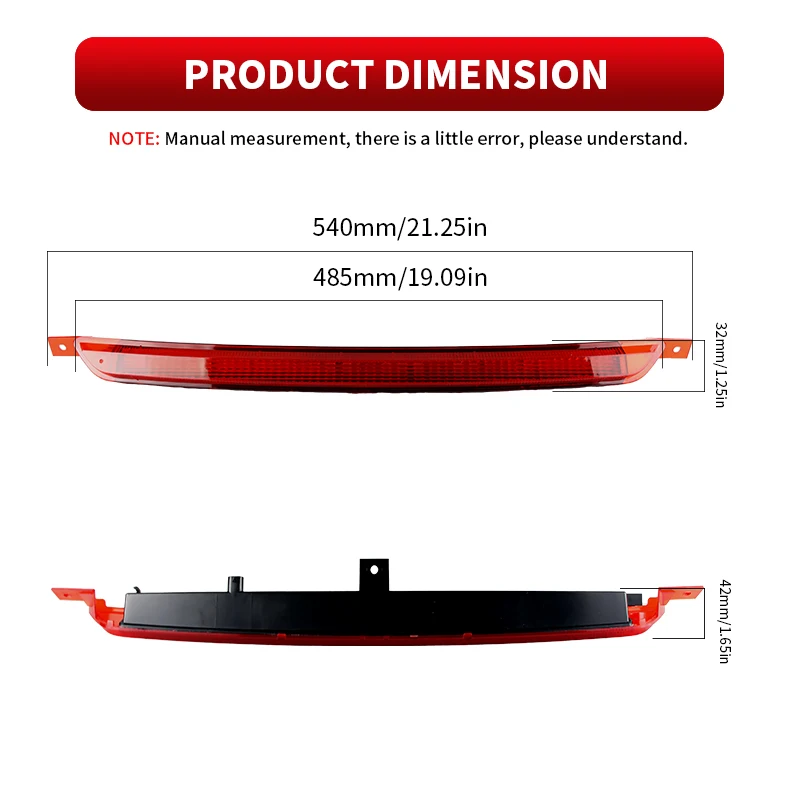 1 шт. светодиодный третий стоп-сигнал высокого уровня для VW E-Golf 5GE Golf 7 5G Limousine GTI R
