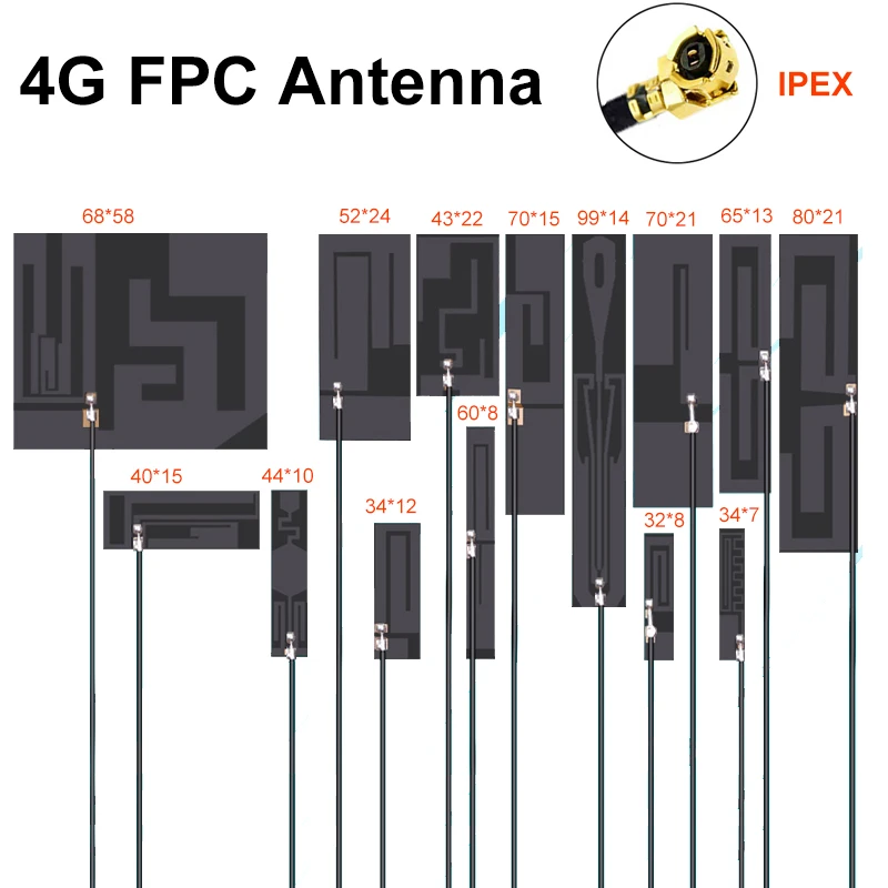 

Bluetooth Antenna 2.4G/5.8G Dual-frequency Built-in PCB Omni Directional High-gain Card Router Connector IPEX 1PC