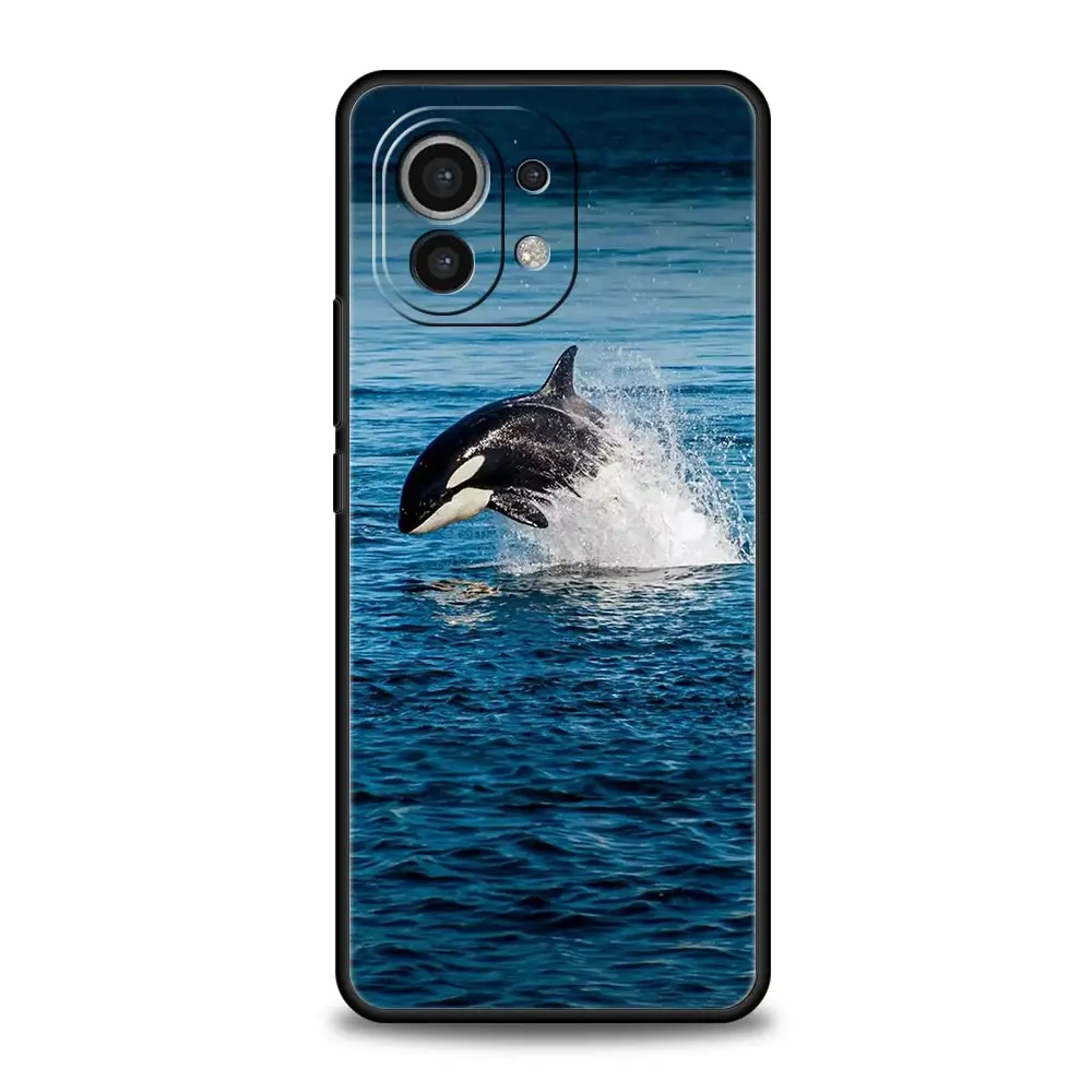 Phone Case For Xiaomi Mi 15 14 13 12 11 Lite 14T 13T 12T 11T Pro Poco X6 X5 M3 X3 F5 F4 Cover Orca ocean lovely killer whale