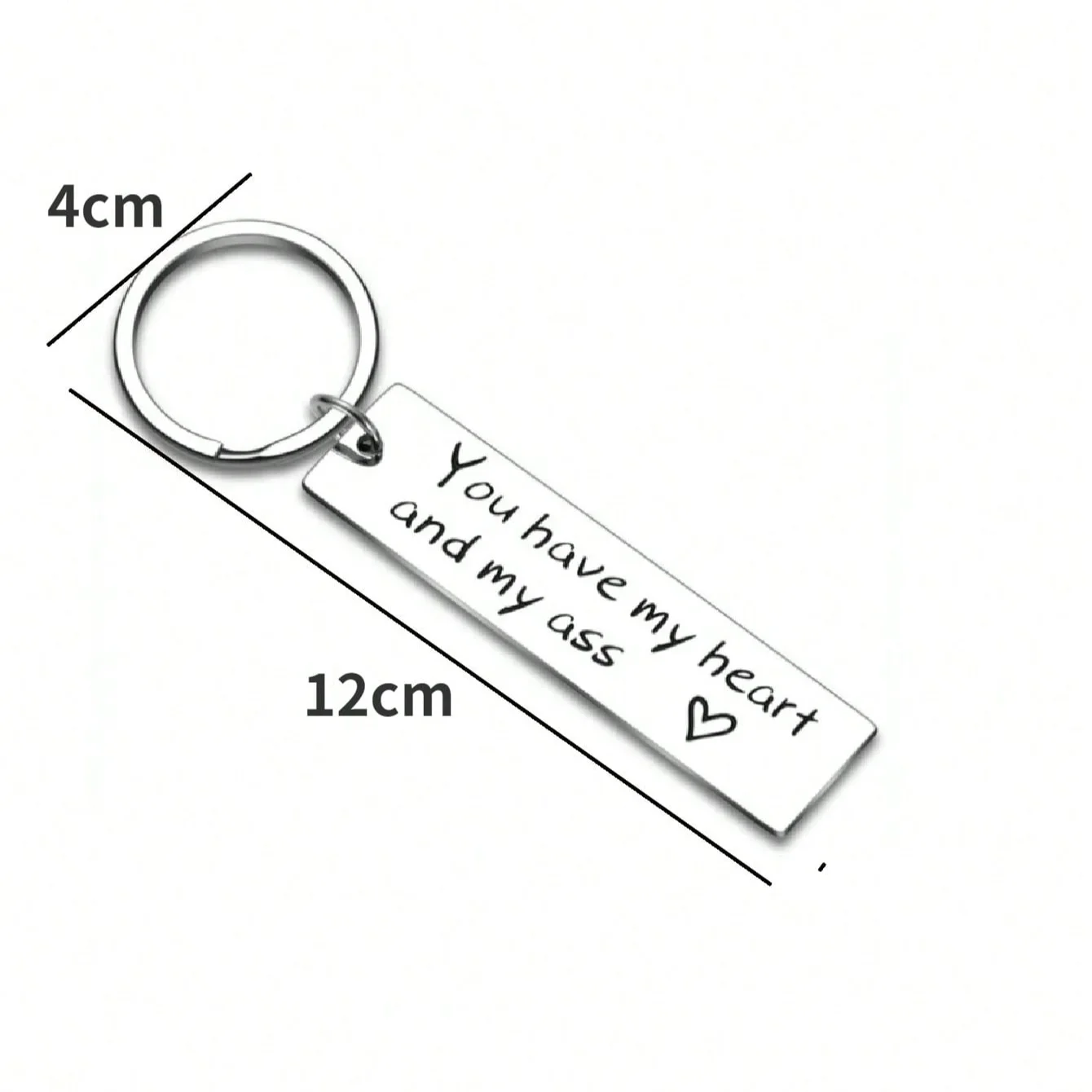 1 шт. витая пара брелоков из нержавеющей стали подвеска (юмористический дизайн)
